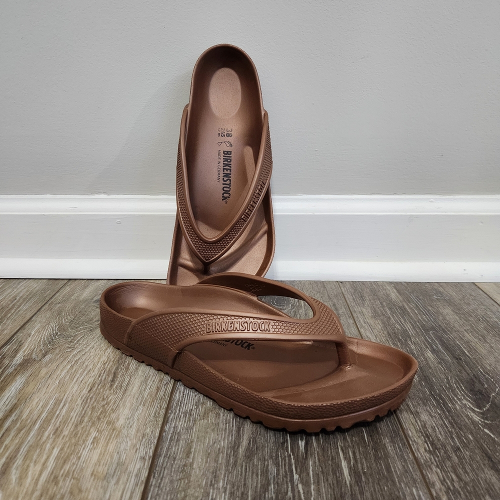Birkenstock Women's Honolulu EVA Flip-Flop Sandals Bronze Brown 38